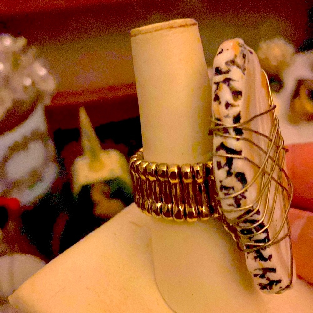 Bangle & Ring Set Real Stone - image 5